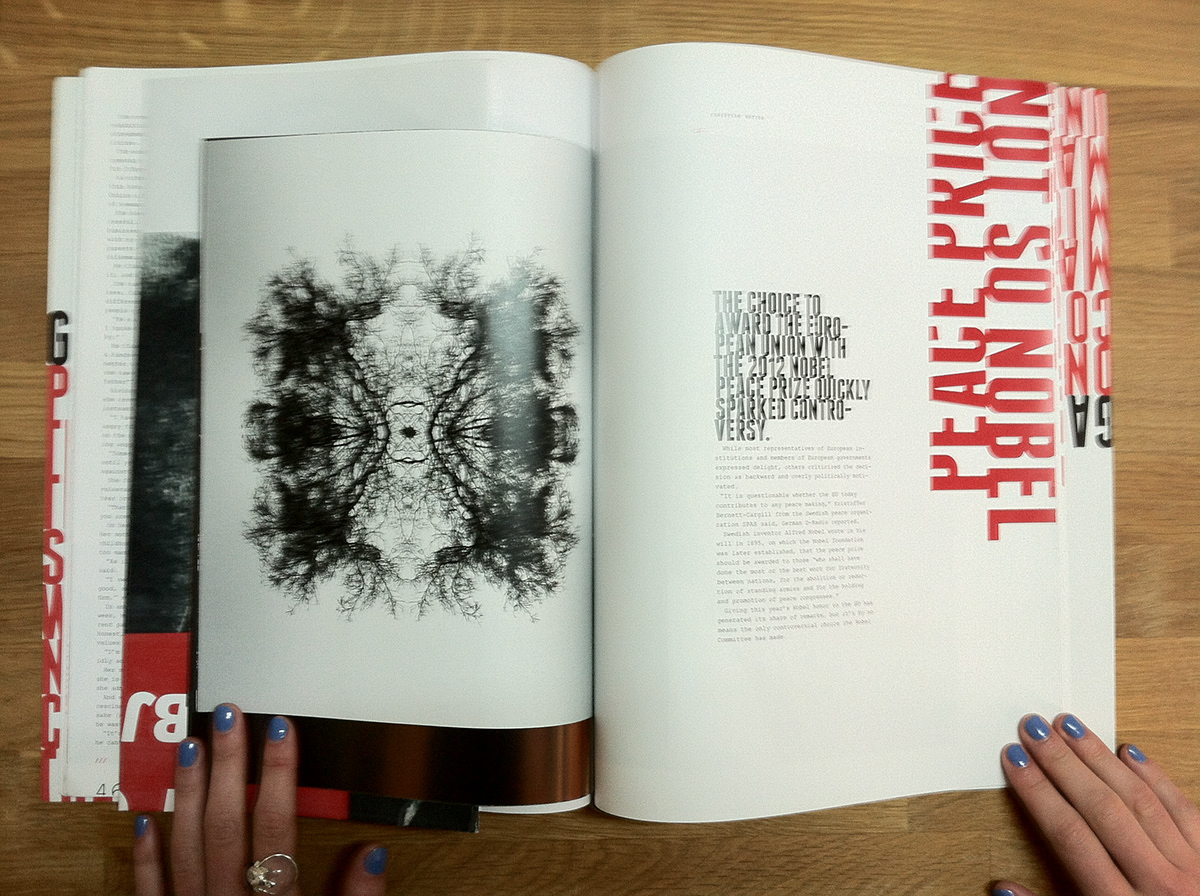 magazine  Photography  typography  conceptual
