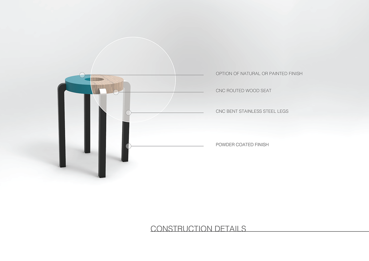 furniture stool minimal simple elegant