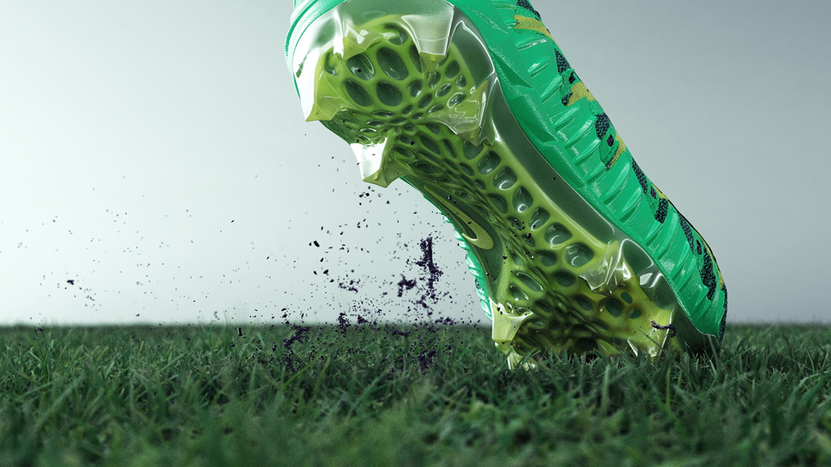 Nike Alpha Menace american football cleats grass court Korb Echolab