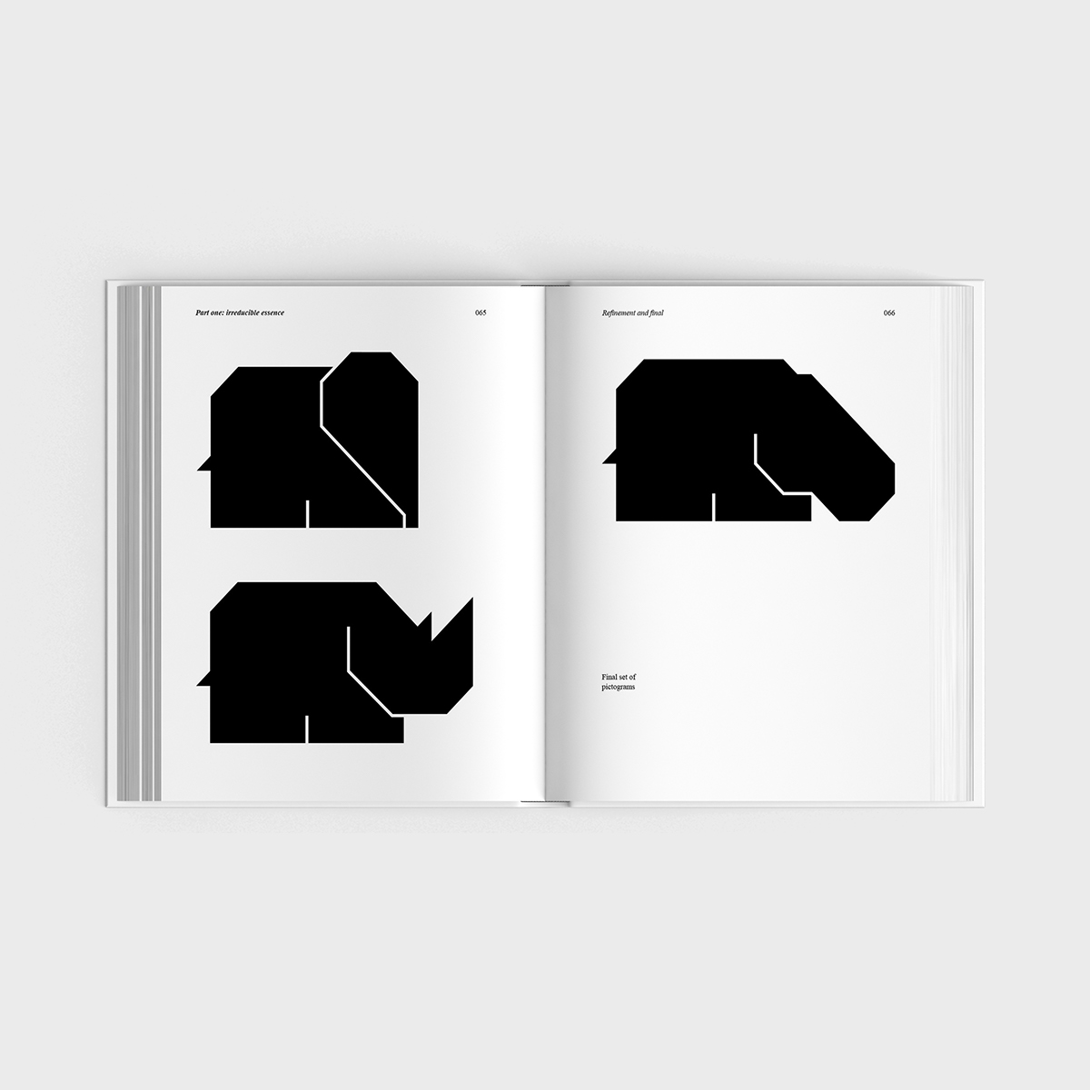 Irreducible Essence simplify minimal publication design grid design print geometry geometric animals icons logo pictogram book design Logo Design animal logo