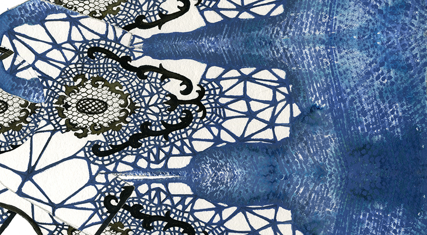 Hand Painting Textiles prints design fantasy pattern fabrics