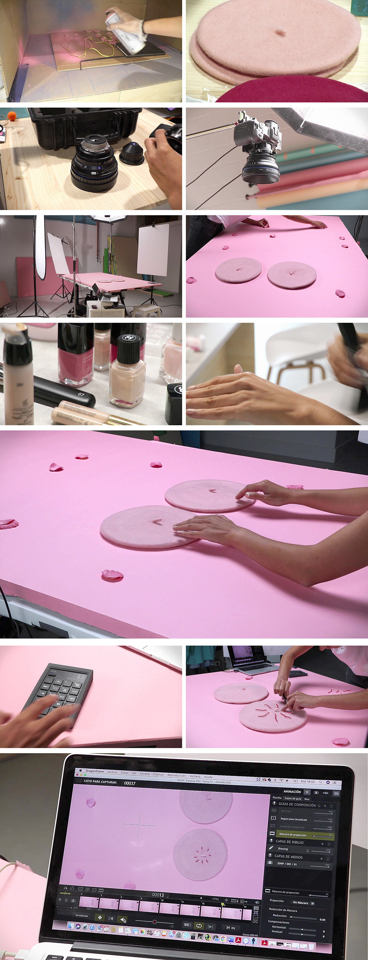 awareness breast cancer handmade motion papercrafts papercut tactile Txapela video