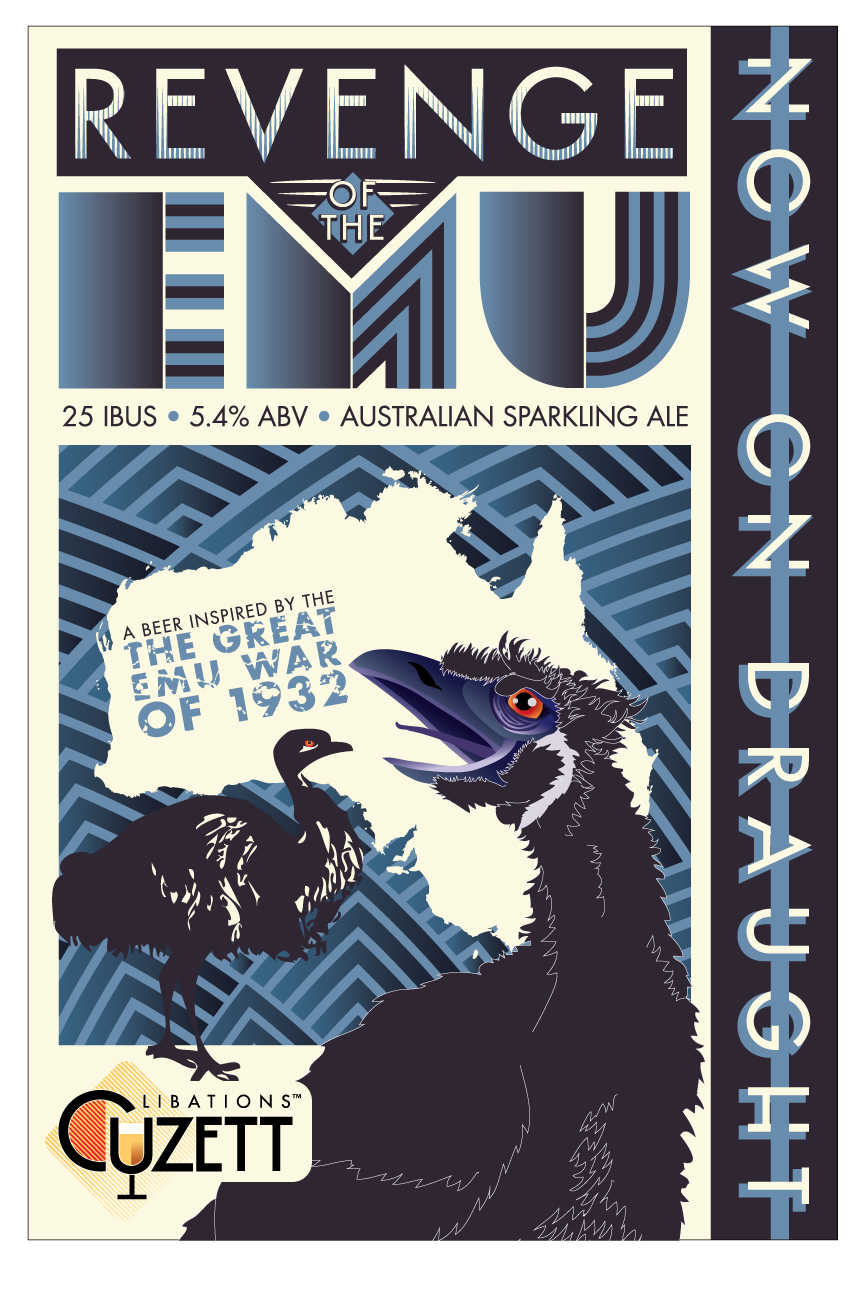 craft beer Emus Australia grisette sparkling australian ale nyc art deco drinking Speed Brewing homebrewers Libations