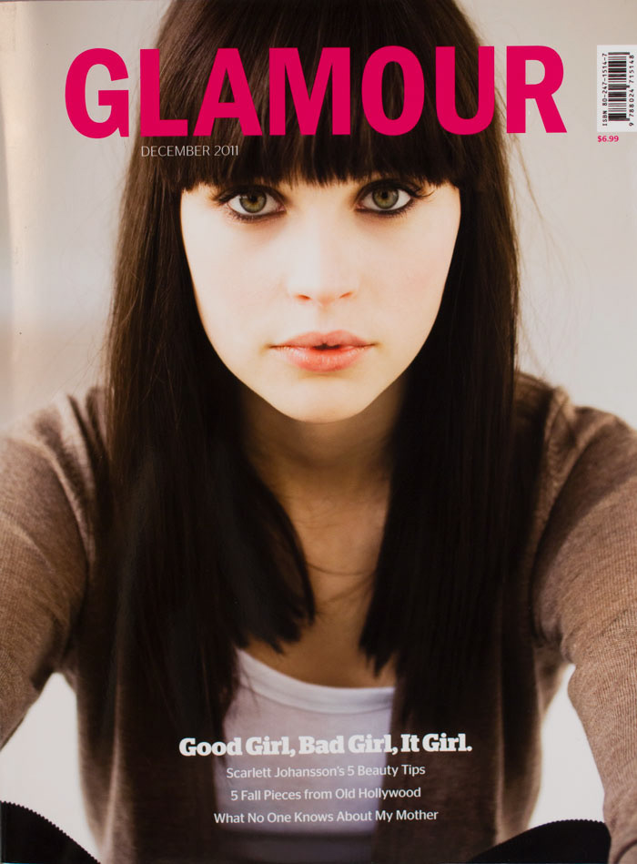 publication magazine glamour layouts front of book features