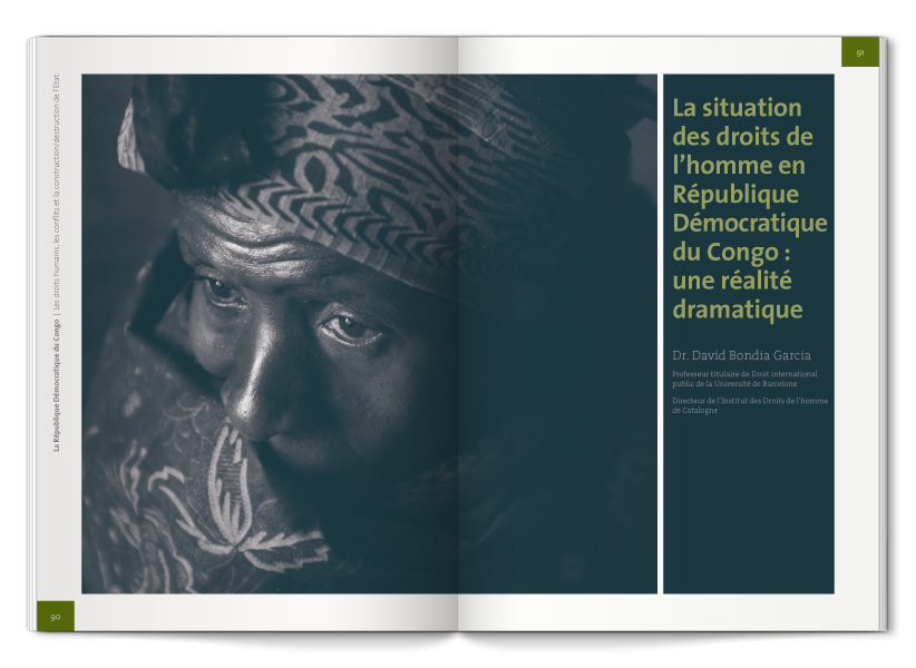 Human rights Congo book design