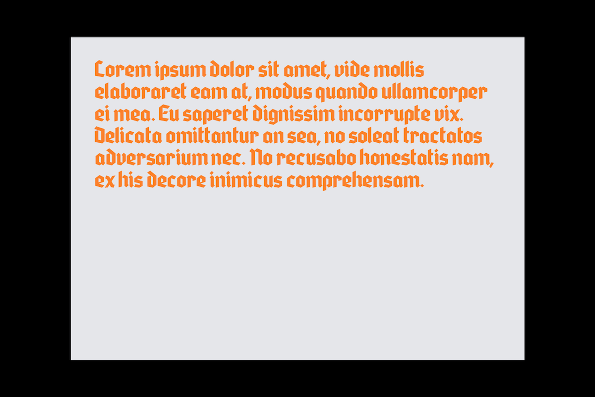 type font tipografia family free Display black orange