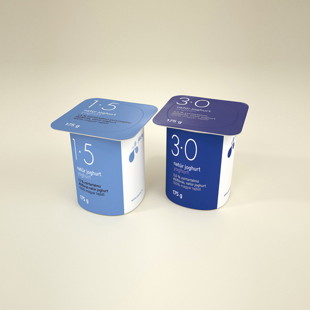 jasztej brand identity milk package hungarian Dairy colour minimalist