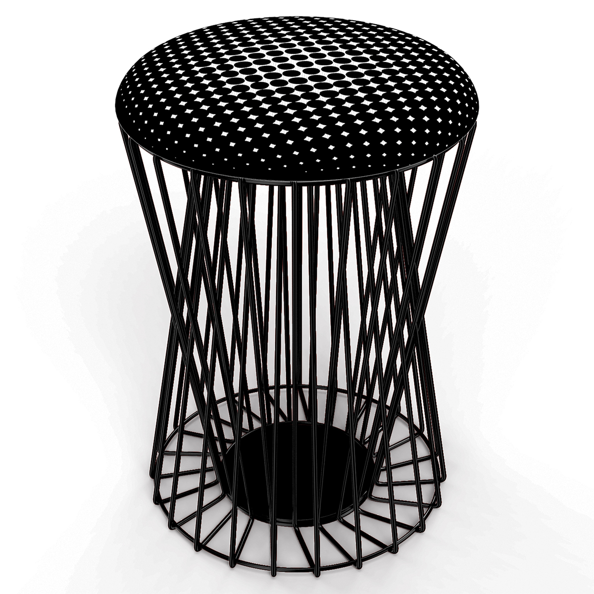 xcent  cool sitting side table stool vibrant cafe boutique magnetic seat Young Style detail clean pattern India