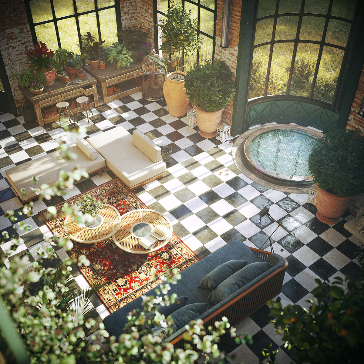 #architecture #interiordesign #patina #rendering #romantic #Tuscany 