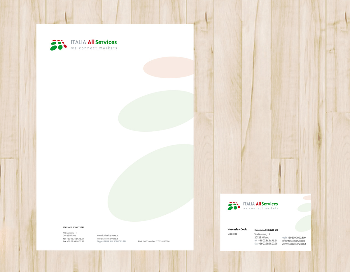 logo business card letterhead Website RESTYLING italia all services Image Identity Corporate Identity