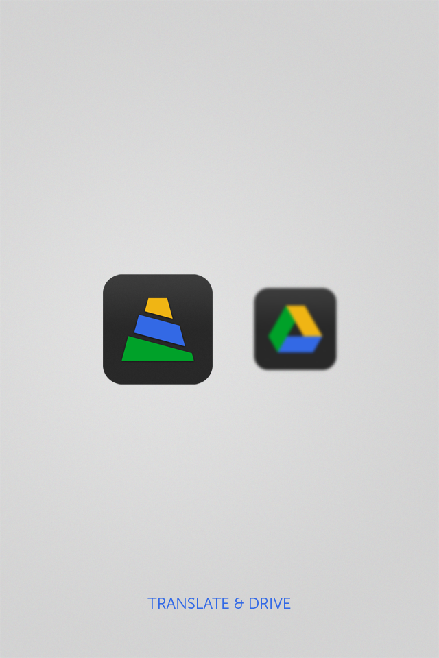 google  chrome  drive  gmail  translate  iOS  app  icon redesign  flat skeuominimalism  skeuomorphism BrooklynCreates