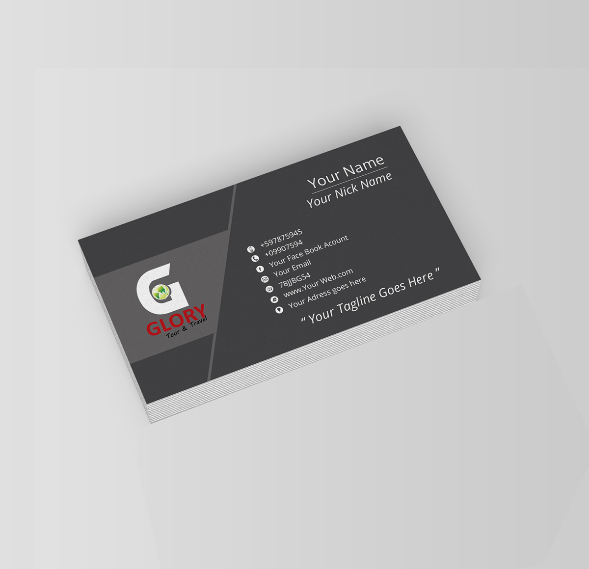 id card business card Name card nametag brochure creative elegant template corporate Office