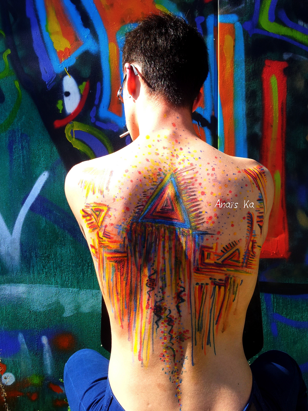 acrylic art body body art body painting
