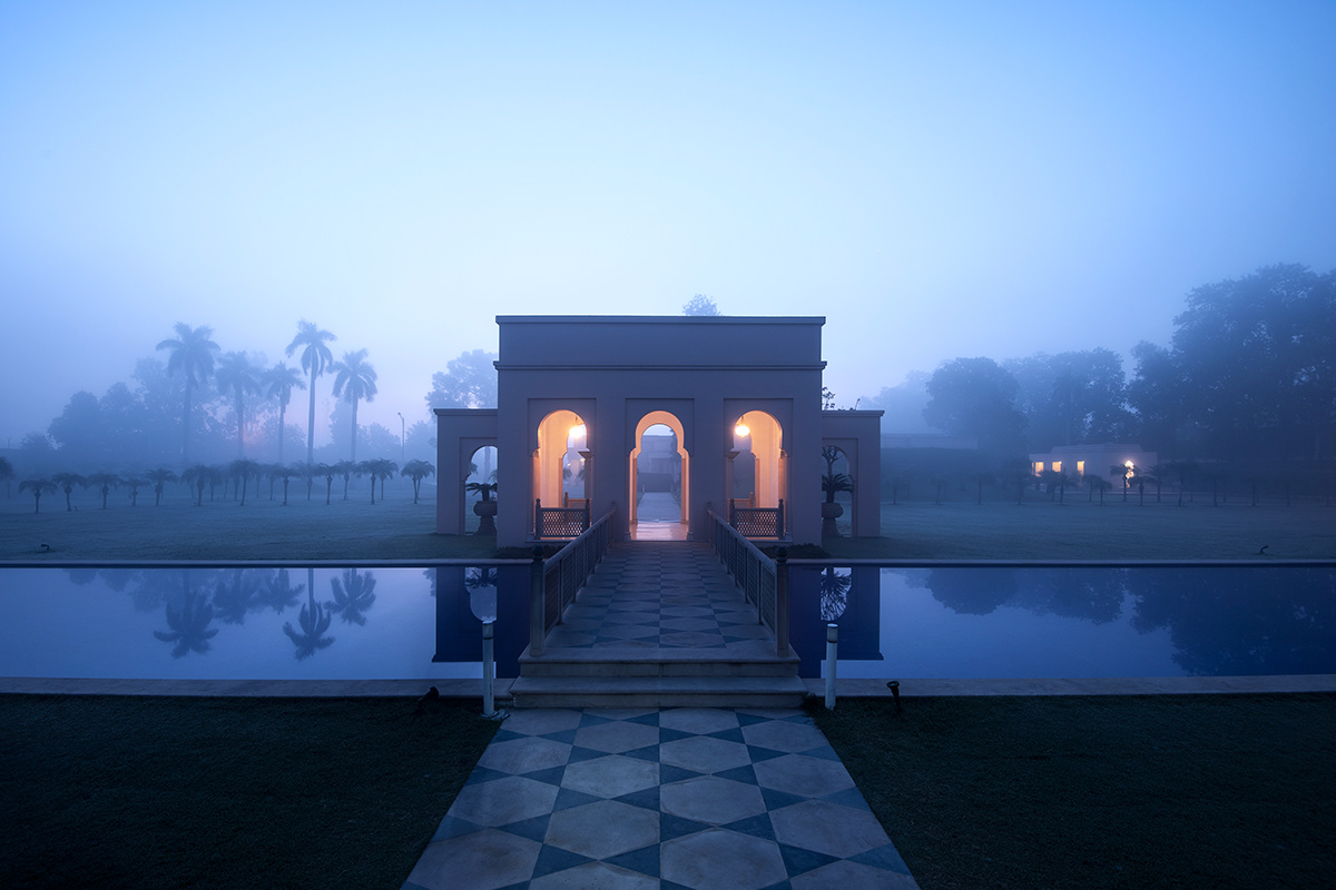 archtiecture Hospitality India punjab twilight Golden Light strobe indian architecture luxury hotel