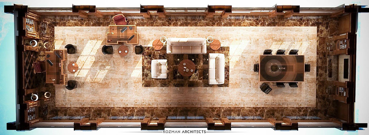 architecture interior design  luxury 3D Render vray visualization design Interior Architecture Classic