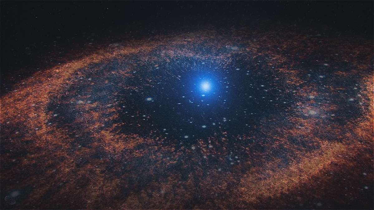 cinematic galaxy nebula Space  stars universe Sun background loop cosmos milky way