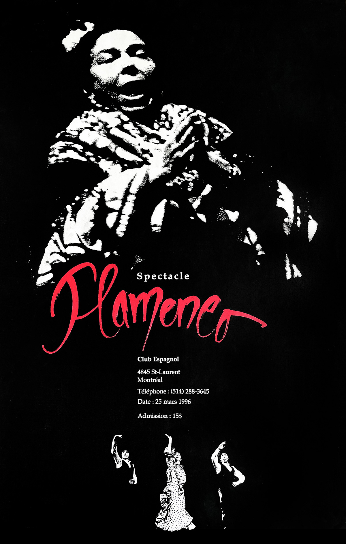 affiche DANCE   espagnol Flamenco poster School Project scolaire Show spectacle