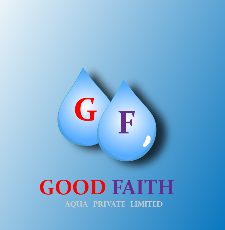 logo design tear drop aqua blue
