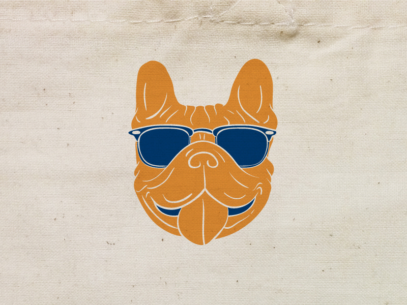 lettering graphics gauloises tobacco itg blue orange fabric bag Custom customization dog cactus letters