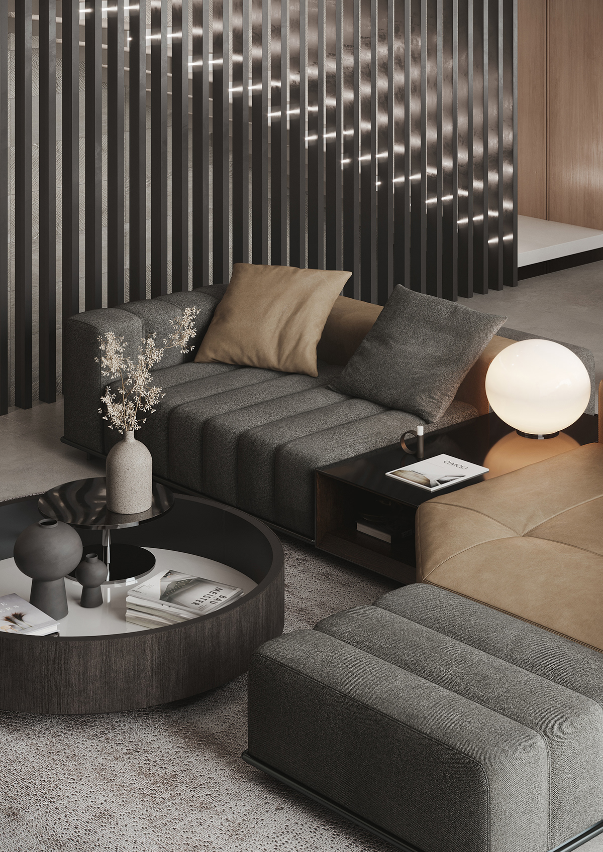 3D Visualization 3ds max archviz CGI corona render  design Interior Interior Visualization living room