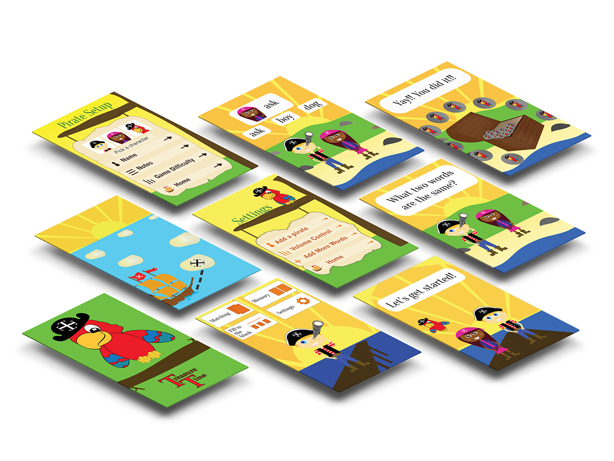 app design app Children App  Autism App Pirate App design