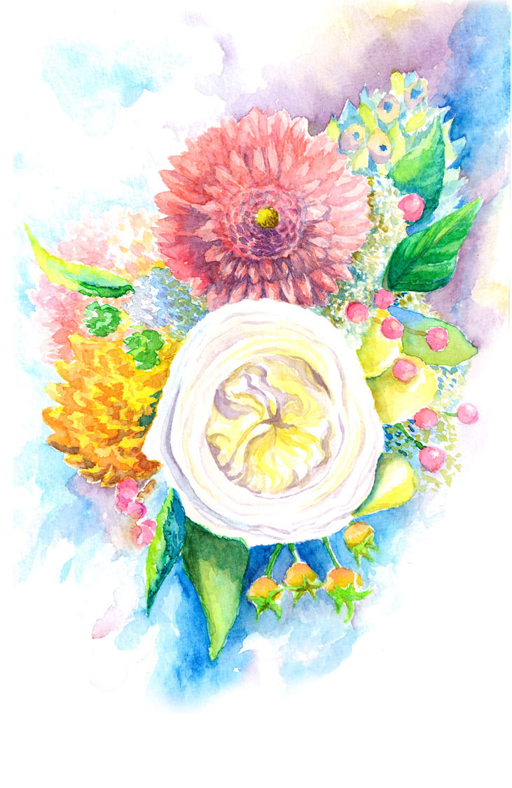 watercolour painting   Nature goodcause fundraising