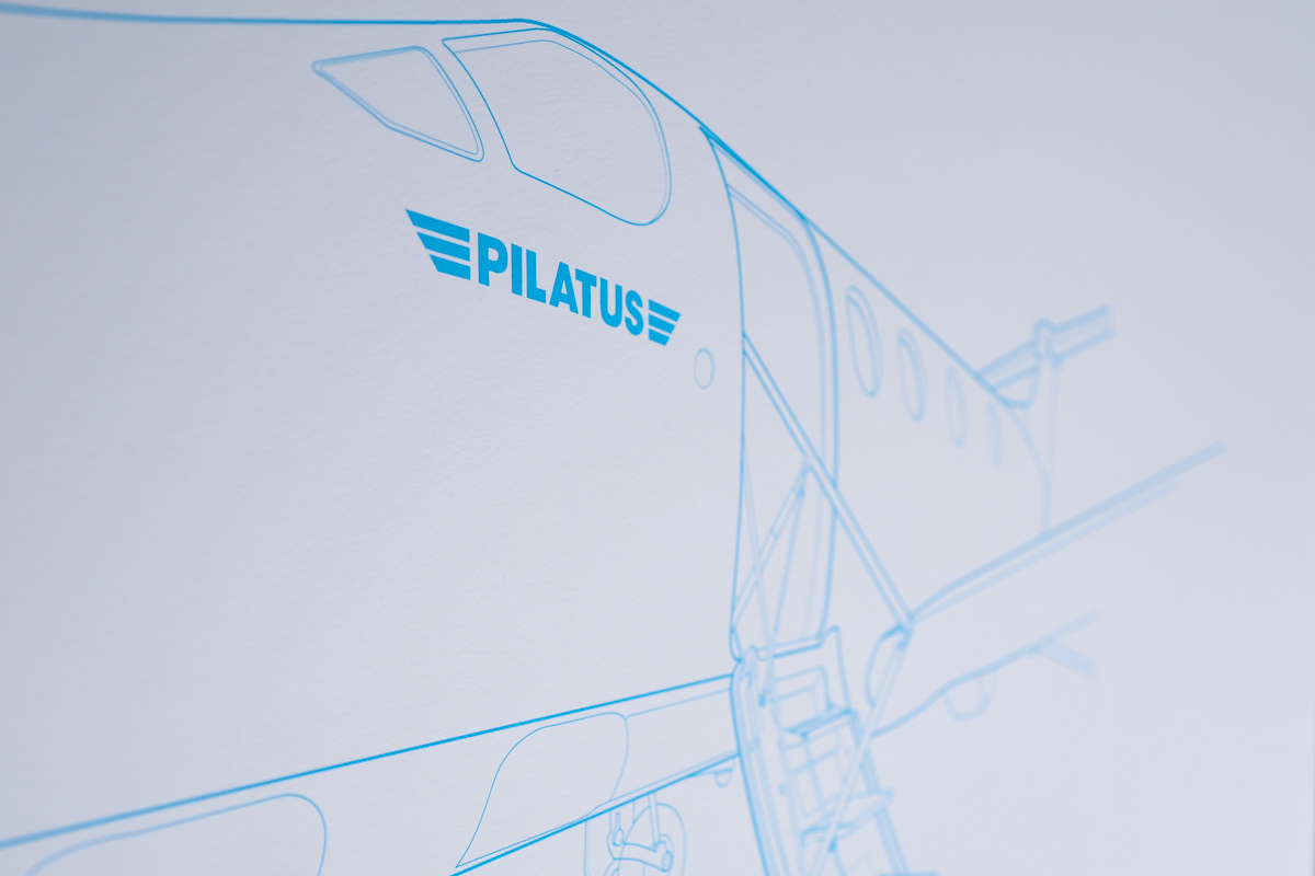 ILLUSTRATION  Pilatus Aircraft Illustration Detailed illustration Fine Illustrations