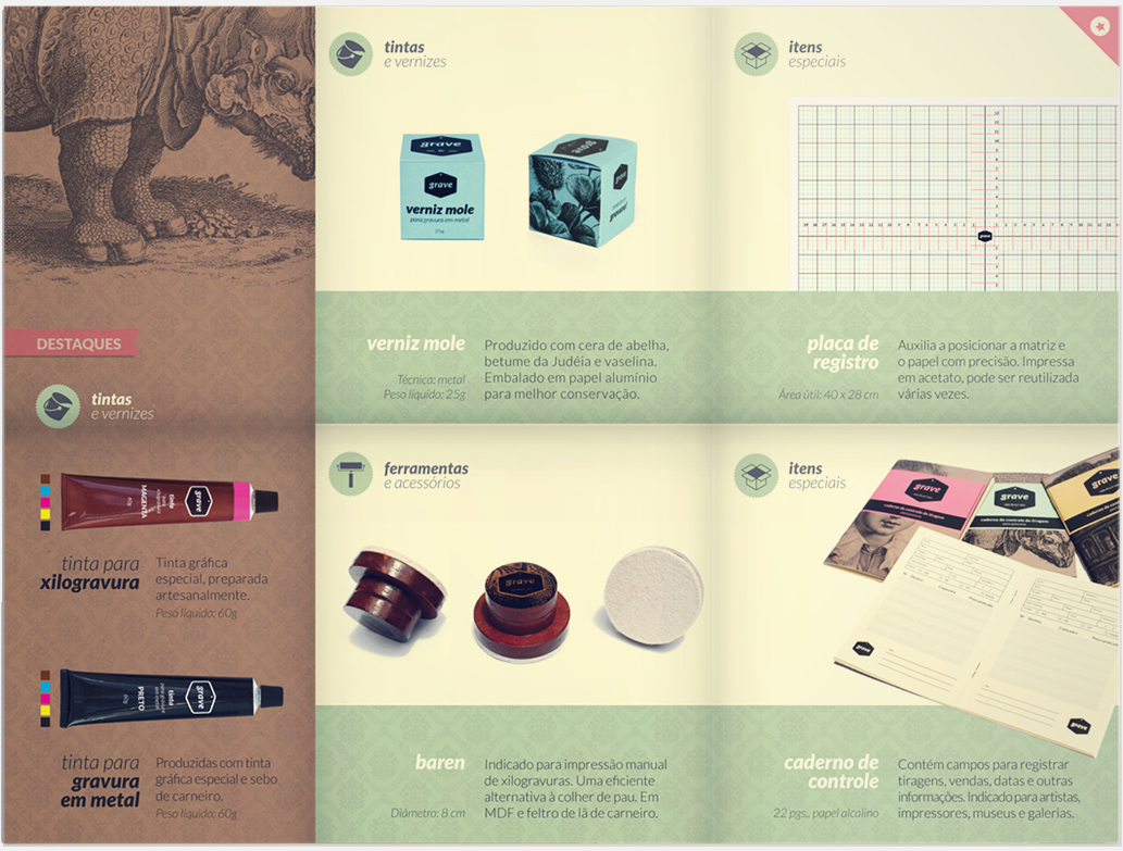 GRAVURA etching engraving business card brochure fold ecobag brand vintage bookmark fanpage Kraft texture color