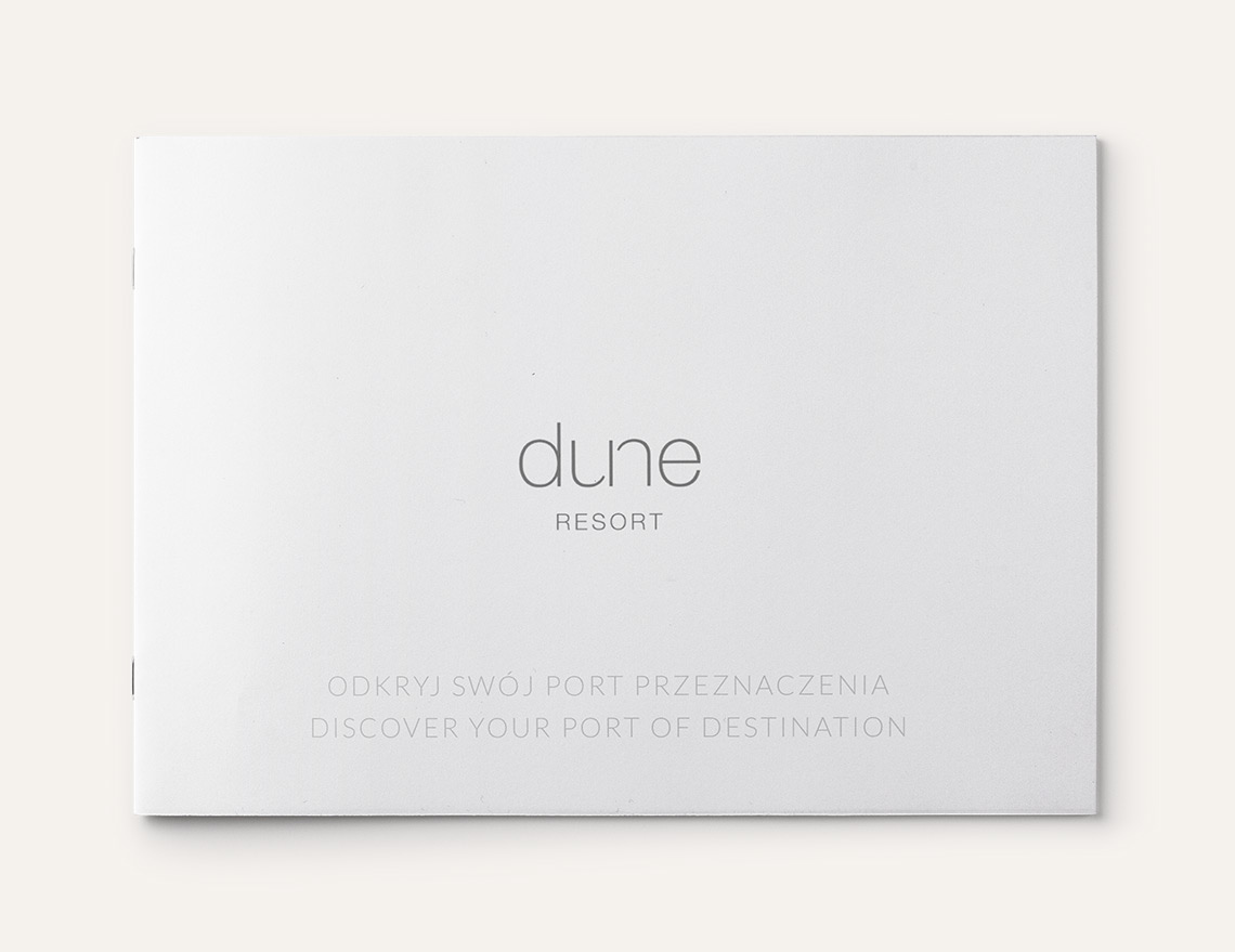 dune resort Webdesign Web Spa editorial brochure clean