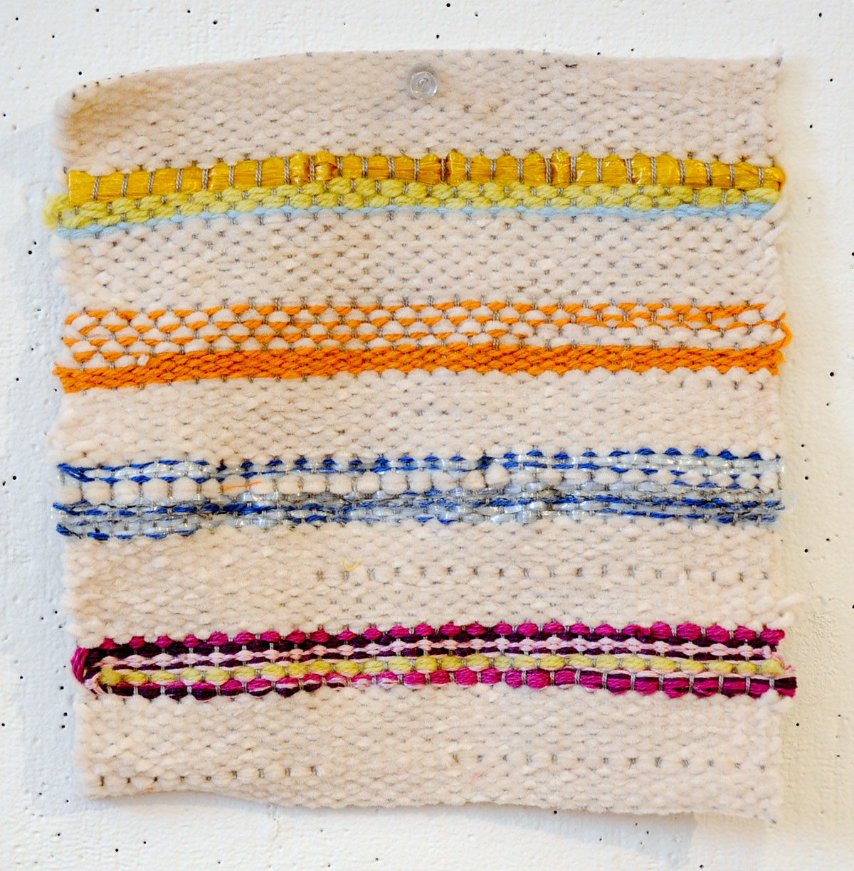 loom weave sample textile fiber arts