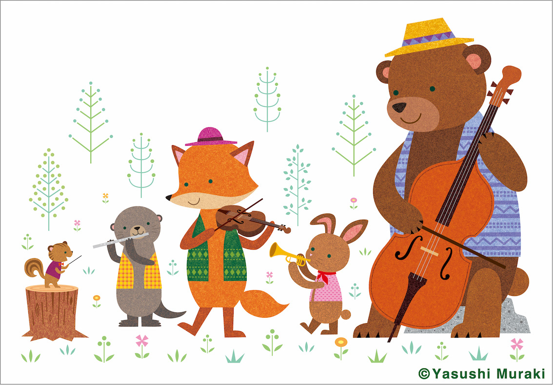 Character design  animal animal illustration children book concert cover illustration Magazine Cover music Picture book book cover