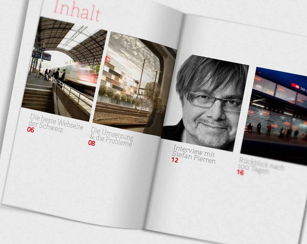 SBB Sbb.ch magazine swiss Switzerland railway Website brochure