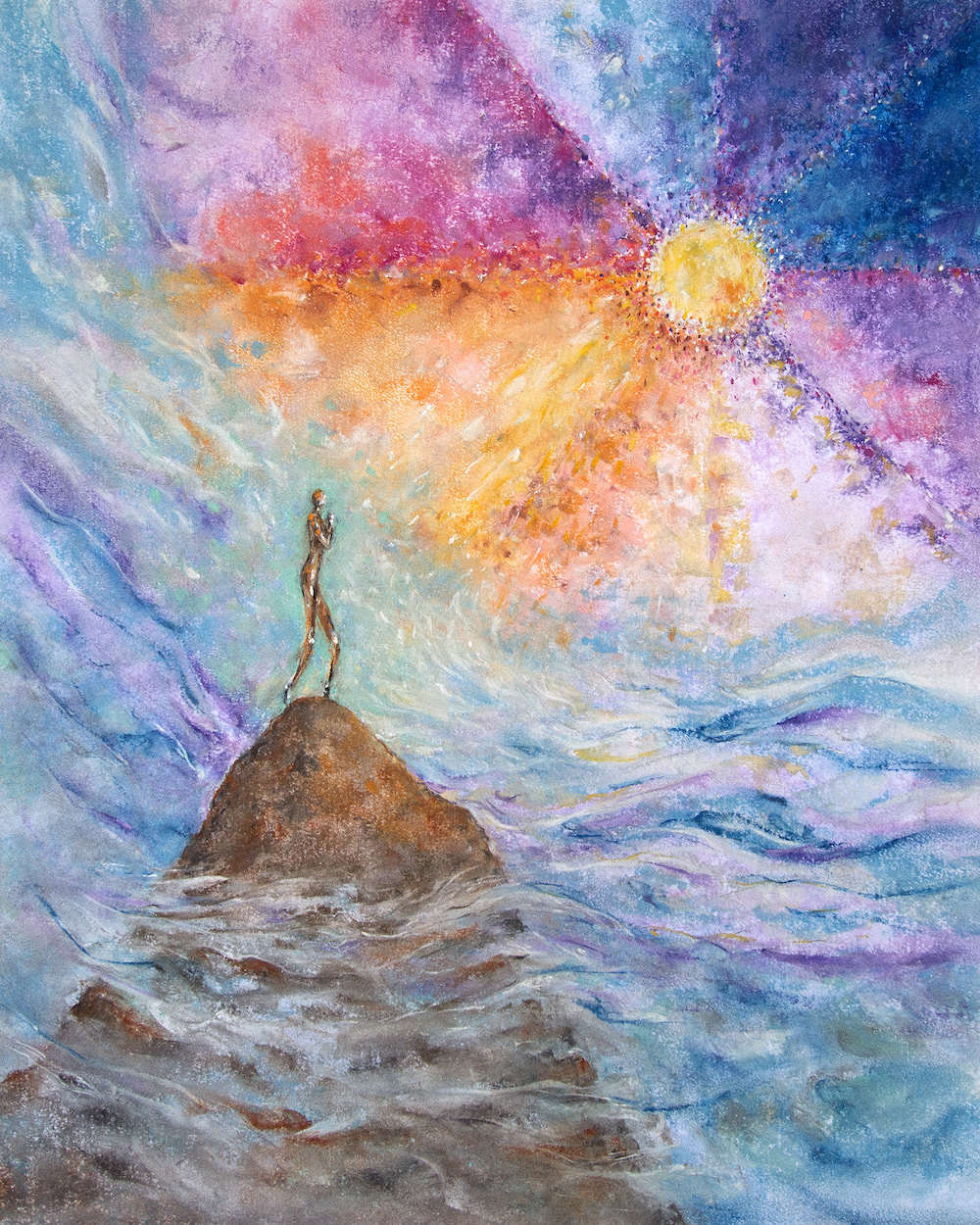 water prayer meditation mountain SKY light sunlight healing Transformation sea