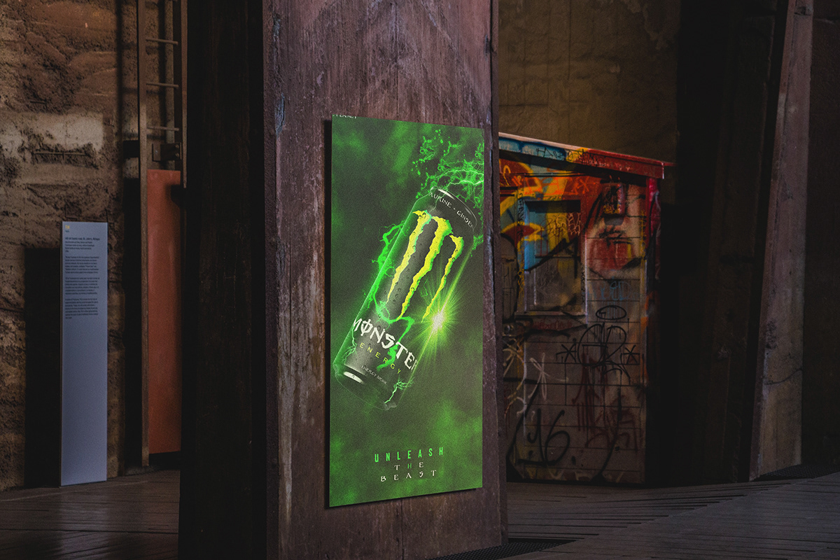 monster monster energy coke tin drinks pepsi Advertising  visual identity Brand Design marketing  