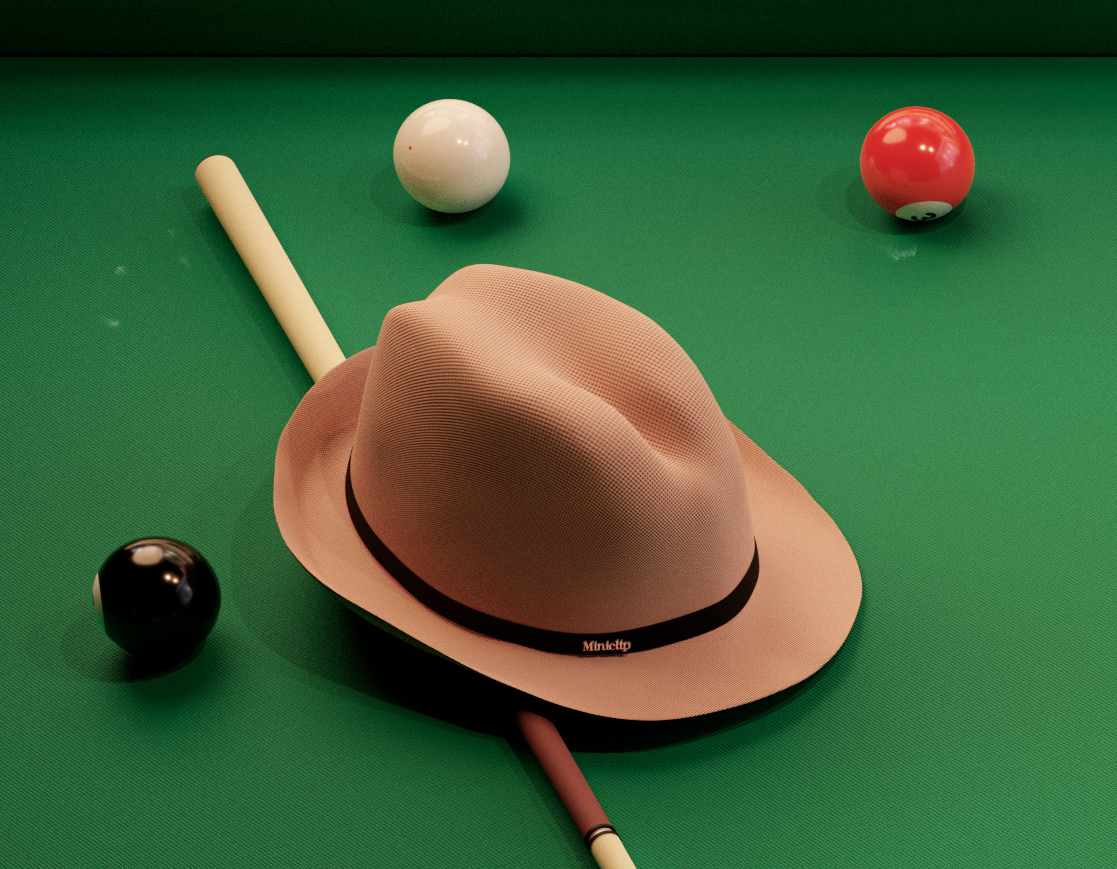 hat samba and pool balls