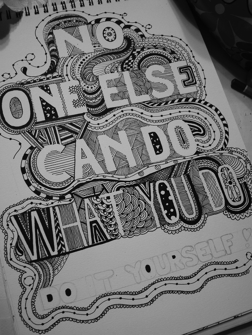 doodle doddle typography   Drawing  art