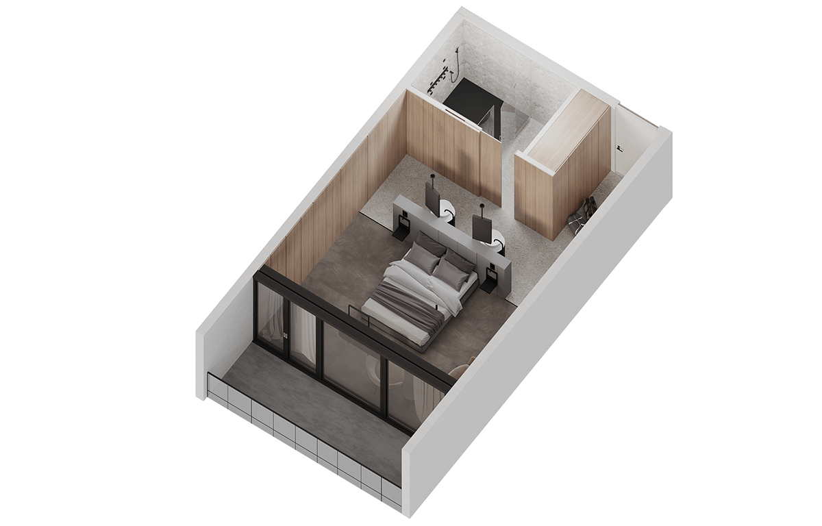 3D 3ds max architecture archviz hotel design hotelroom interior design  modern rendering visualization