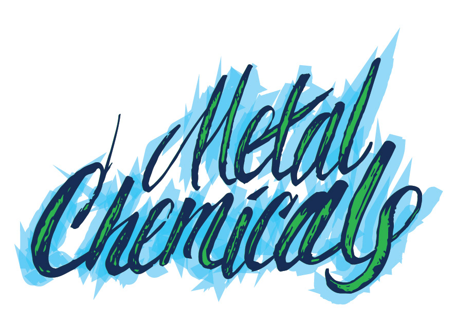 metal death magazine brutal chemicals brush pen Pentel