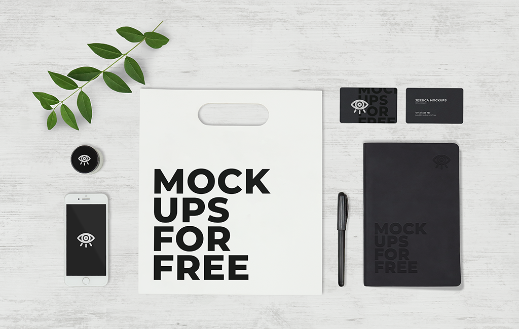 stationary Mockup free psd download business card branding  identity