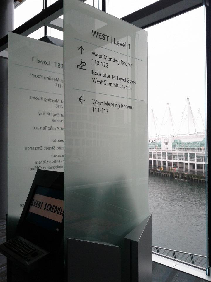 Vancouver Convention Exhibition wayfinding  Signage
