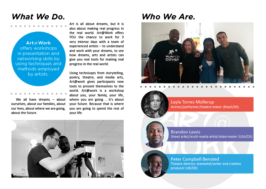 culture asylum denmark Red Cross nonprofit Project Design Video Editing Logo Design brochure layout teaching workshops