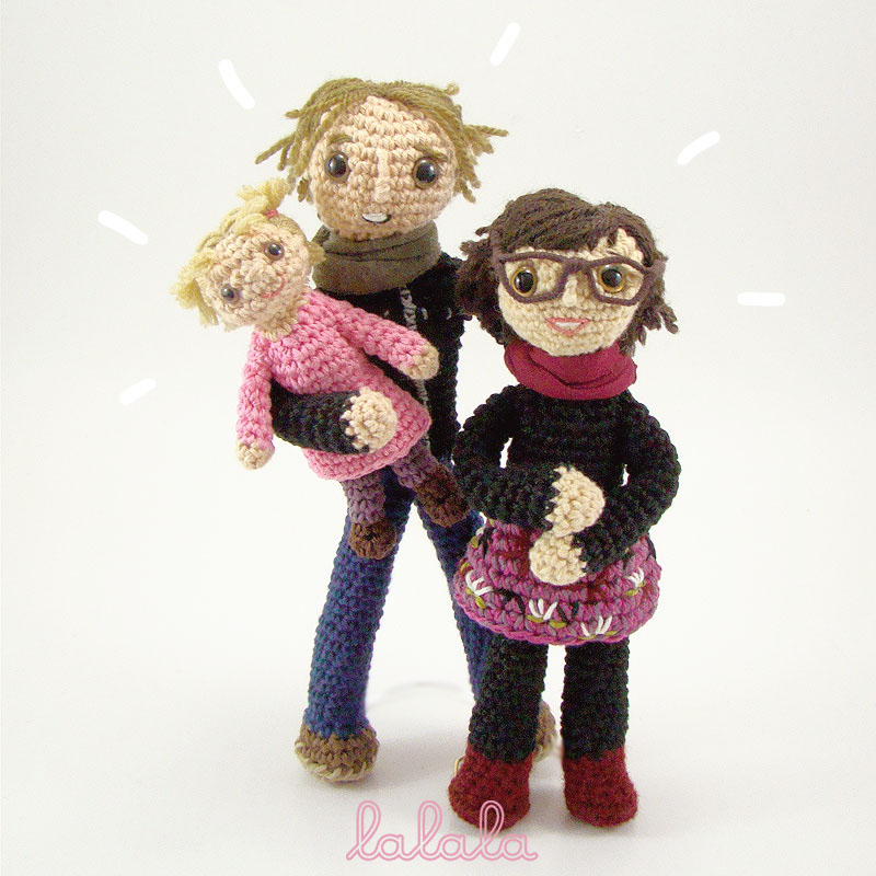 crochet amigurumi lalala toys portraits retratos personajes Personalizar