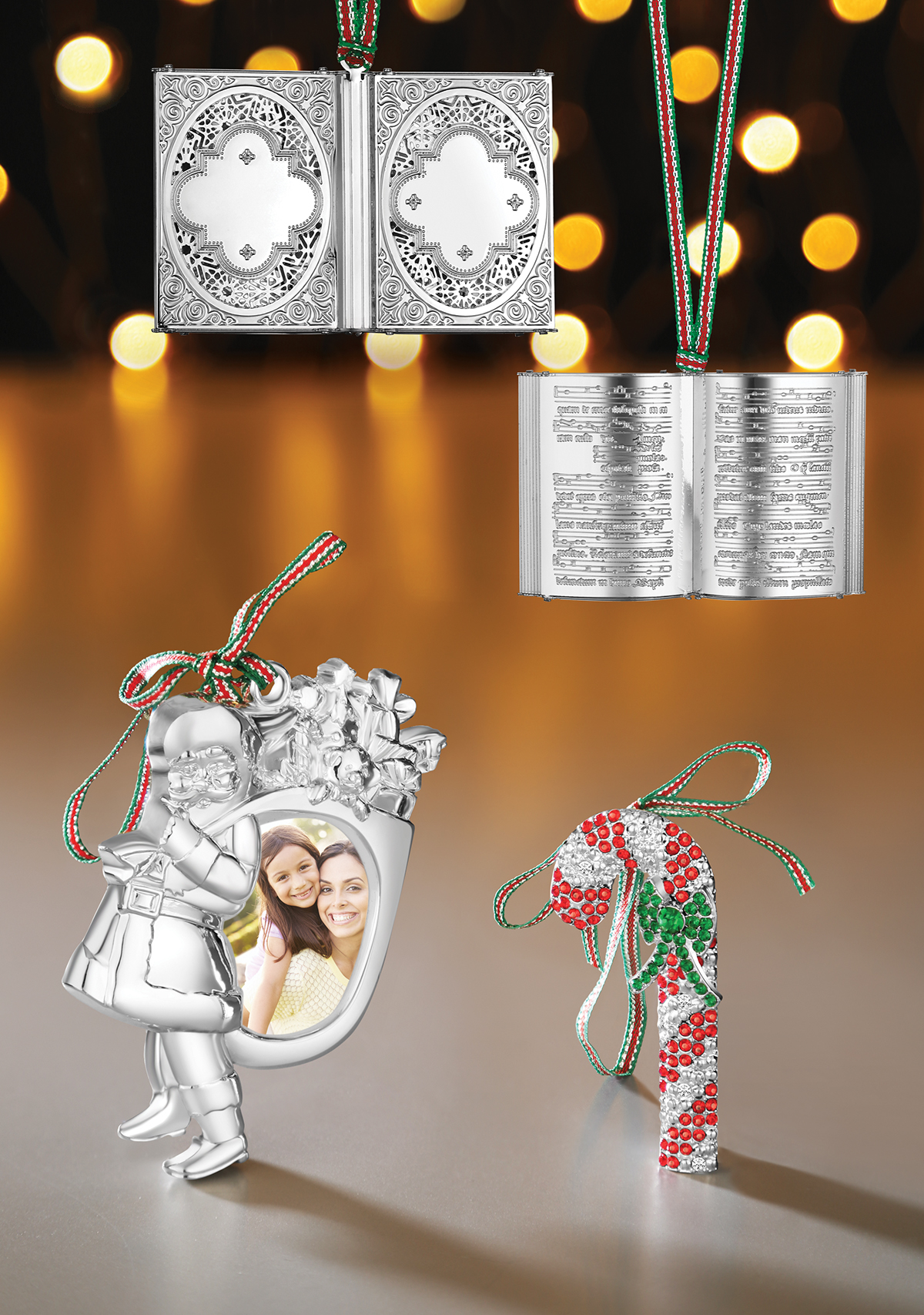 Christmas Catalog silverware products Layout Design