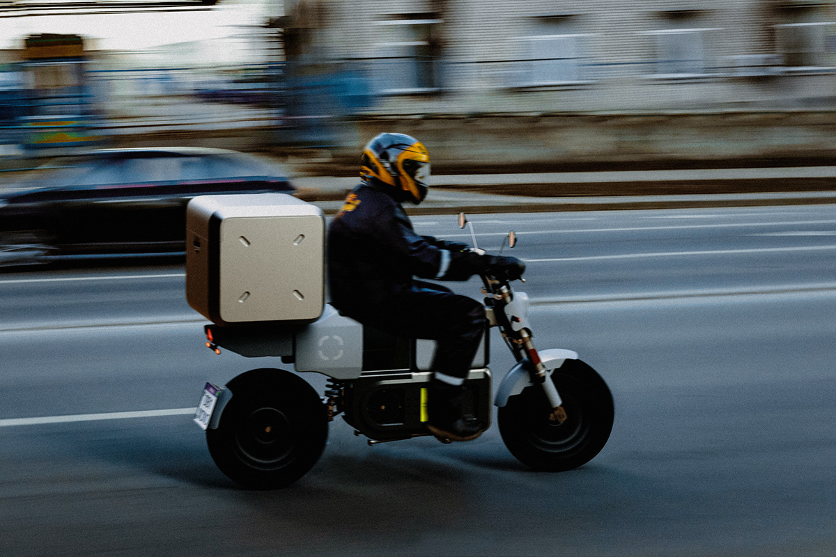 concept delivery delivery app electric mototrcycle TCC Vehicle