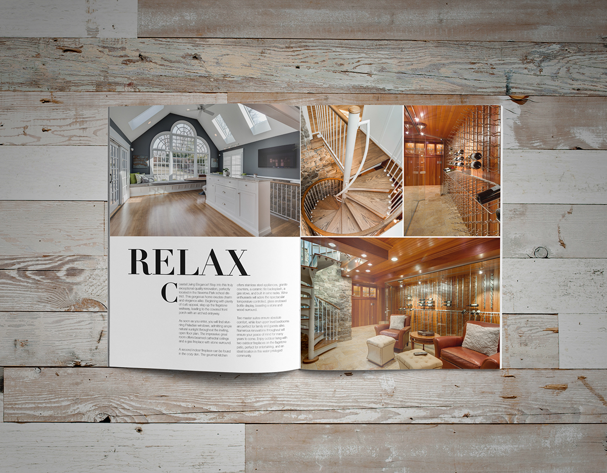 real estate brochure marketing   print realtor Keller Williams Interior design