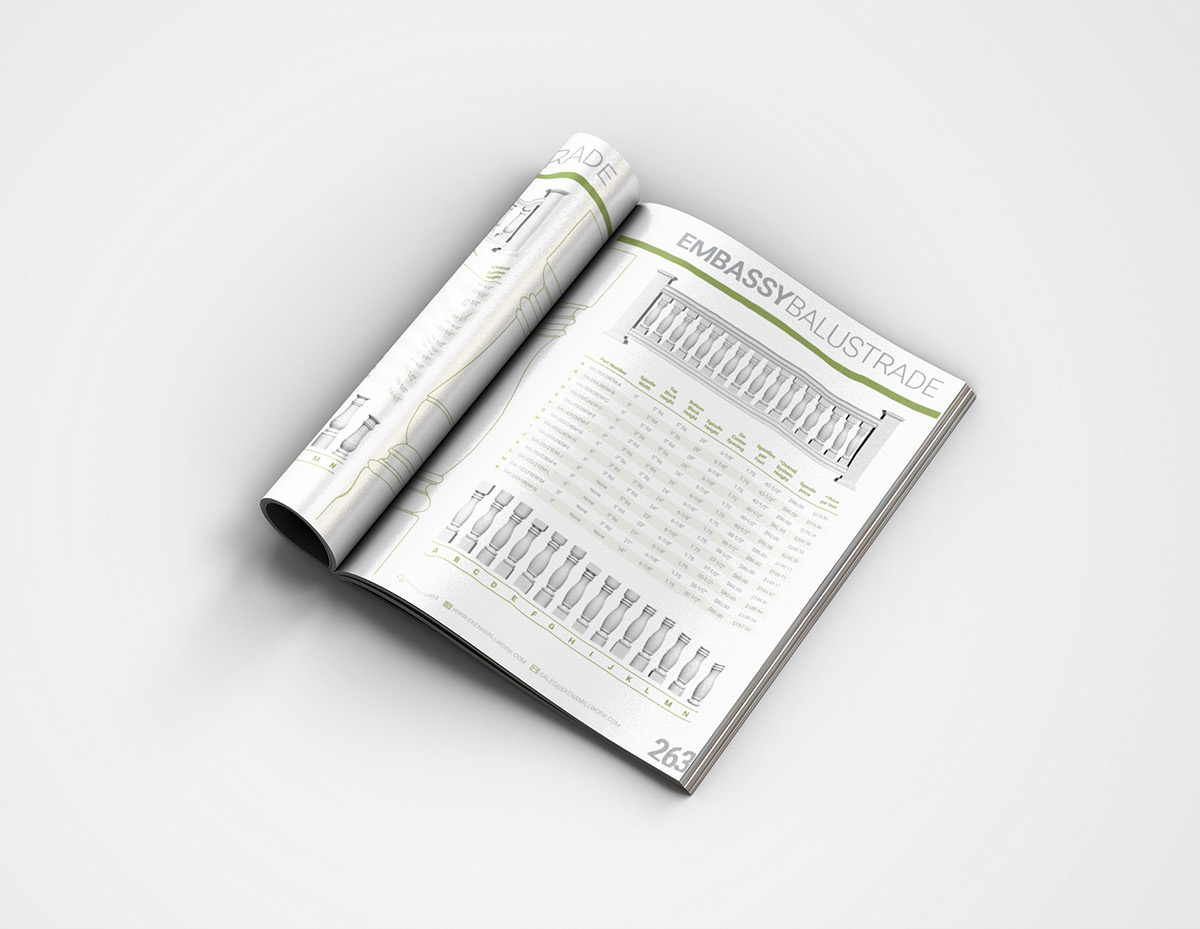 Adobe Portfolio catalog magazine print design page Layout product cover green
