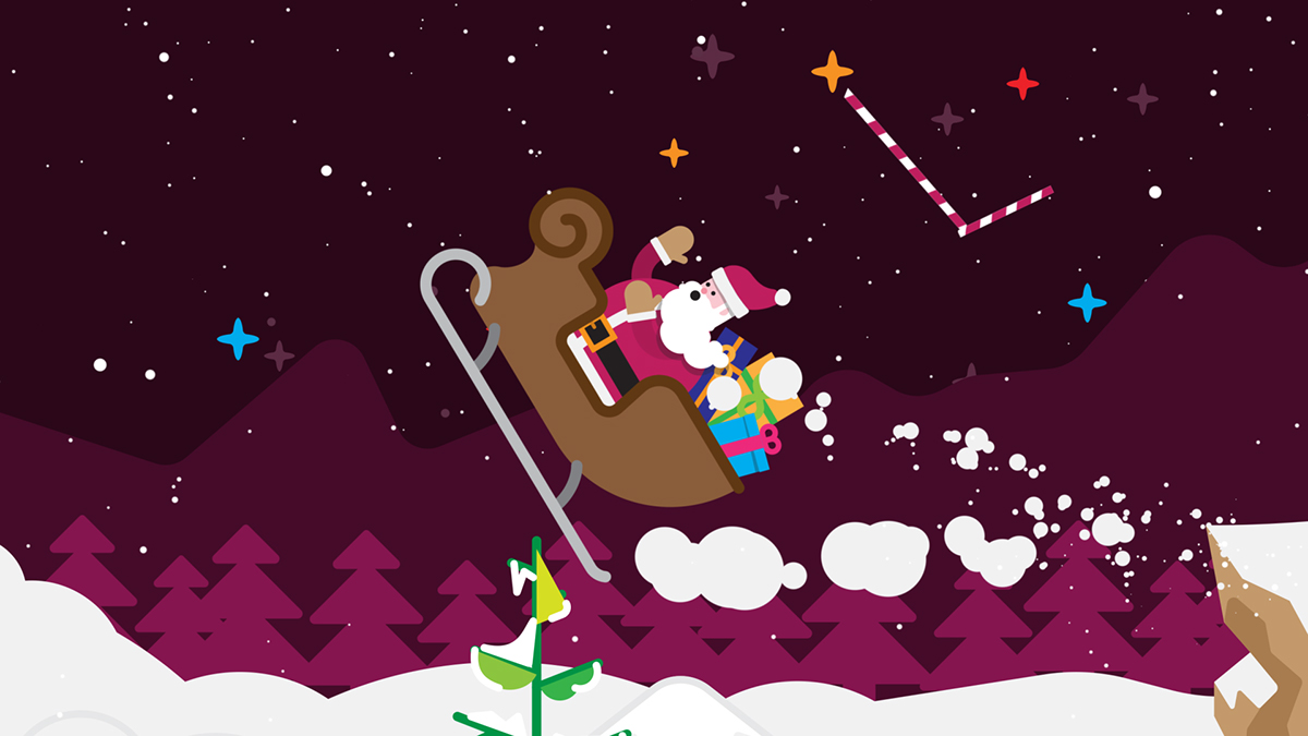TVN7 animation  2D flat Christmas xmas