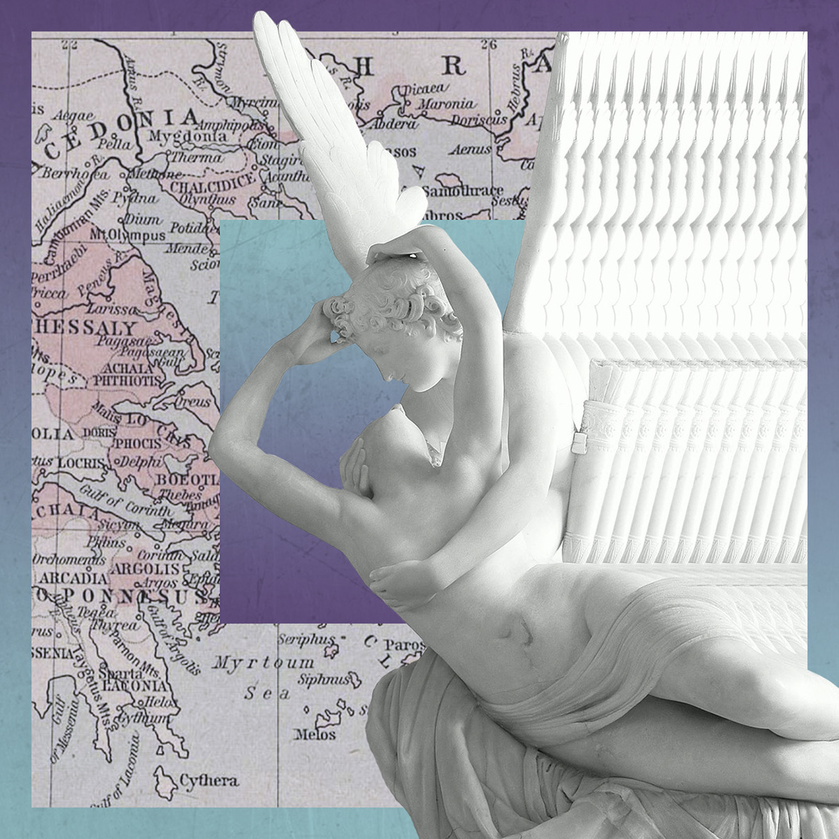 gods Divinità Grecia zeus sons digital collage artwork