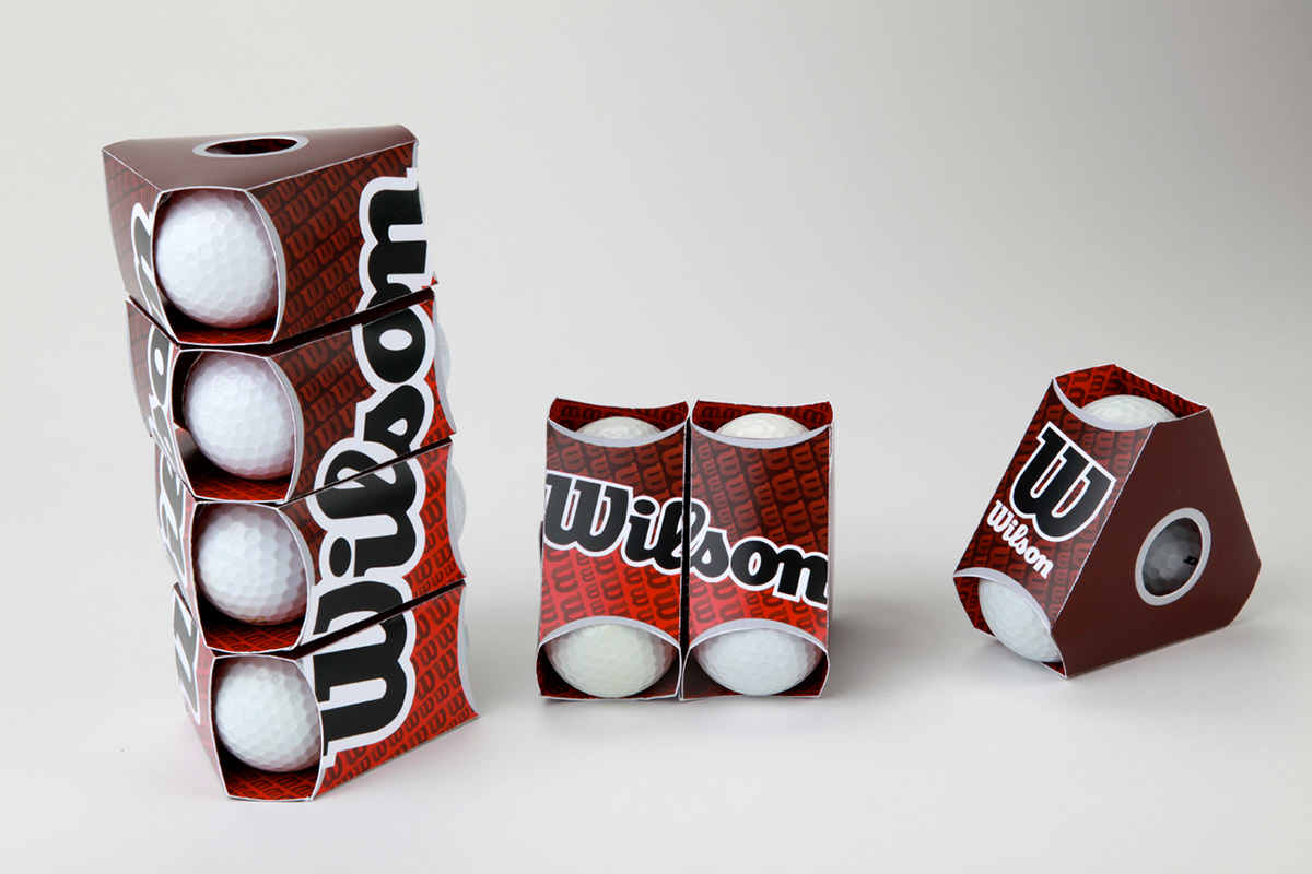 wilson  golf  package  package design  redesign  package redesign  typography  graphic design