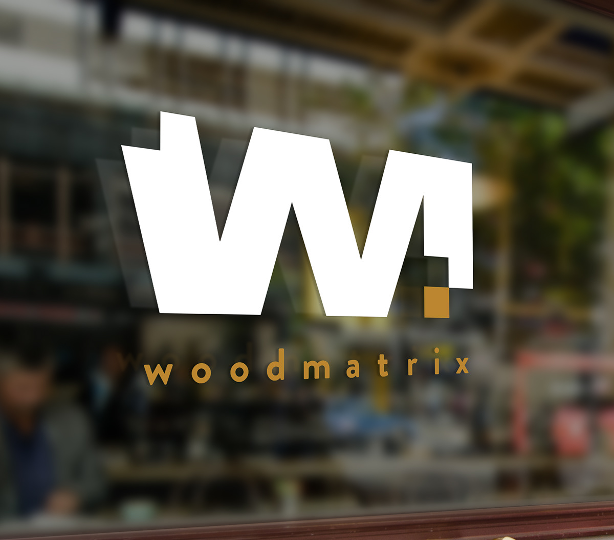 corporate identiy print wood craftmenship logo